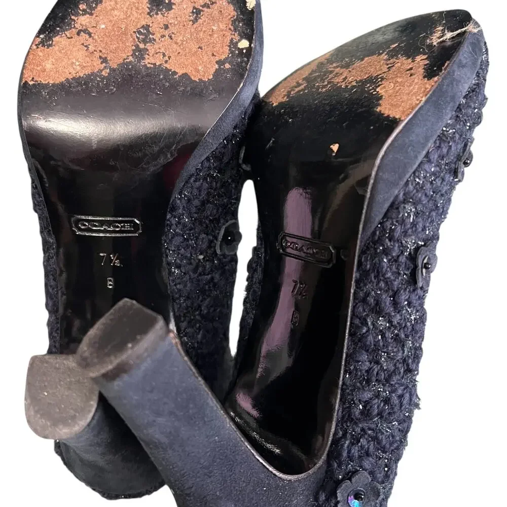 Coach Q107 Cherise Pumps Heels Shoes Sz 7.5 B - Picture 6 of 6